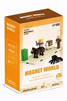 Магнітний конструктор Magnetic World Майнкрафт T9955 Пригоди в пустелі