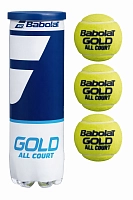 М'яч тенісний Babolat Gold all court, 3 шт.