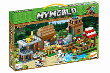 Конструктор Minecraft LD600 Деревня Стива и Алекс