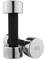 Гантель хромована WorldSport 80019-3 (3 кг)