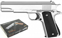 Іграшковий пістолет Galaxy G.13S (Colt 1911) сріблястий