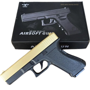 Іграшковий дитячий пістолет Vigor V313 Gold (Glock 17)