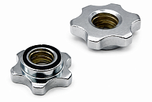 Замок для грифа d=25мм, гайка, хром