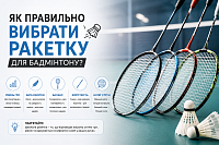 Как правильно выбрать ракетку для бадминтона?