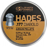 Кулі JSB Diabolo Hades 4,5 мм, 0,670 г (500 штук)