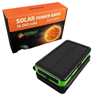 Сонячний портативний зарядний пристрій Kilnex Power Bank 16000 MAH "LEXX" IP65